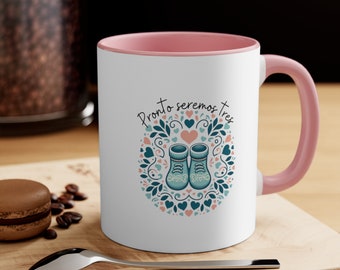 Taza de "Pronto seremos tres"