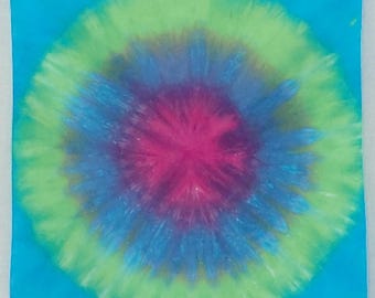 Bandana tie-dye teñida a mano OOAK