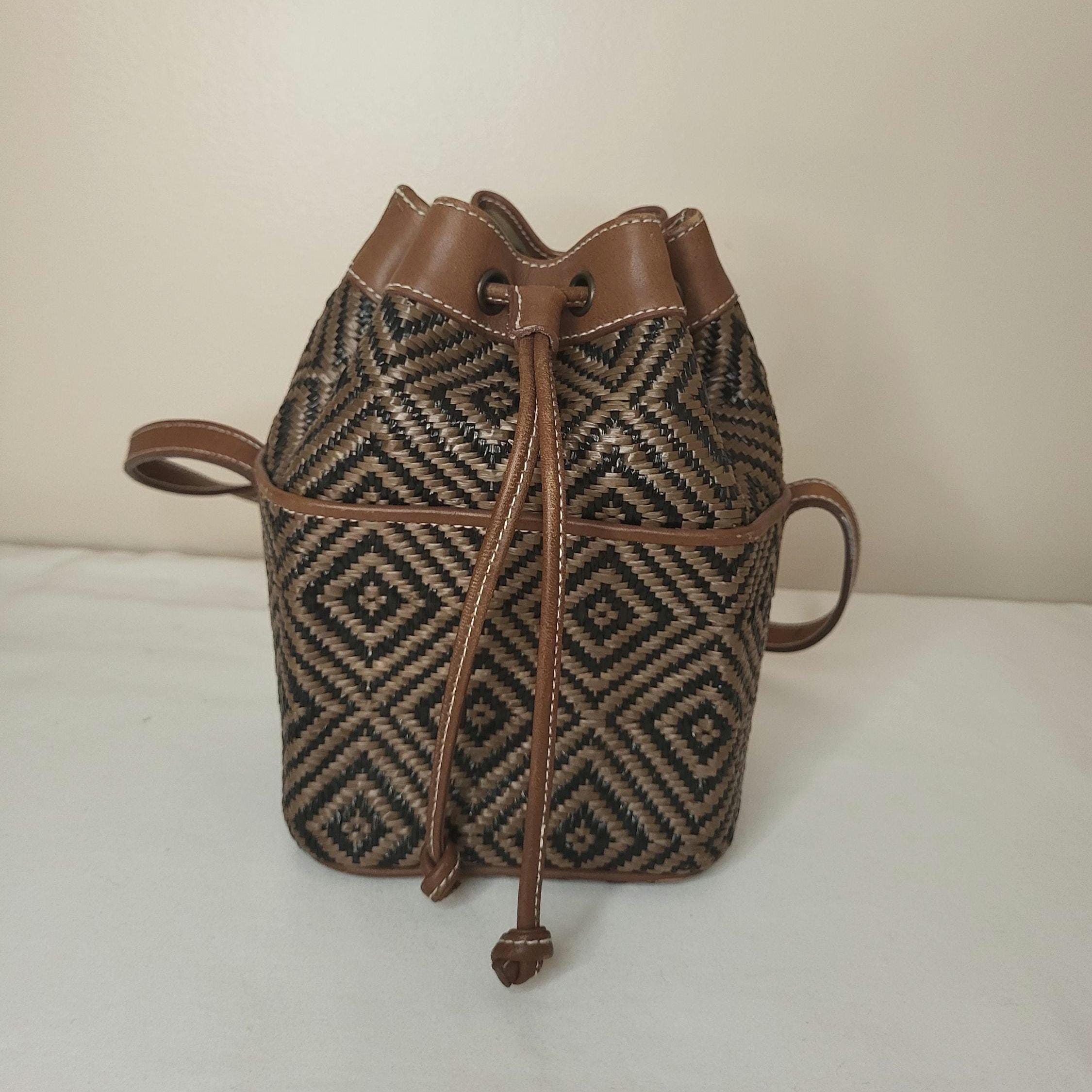 Cinched Top Leather Crossbody Vintage - Etsy