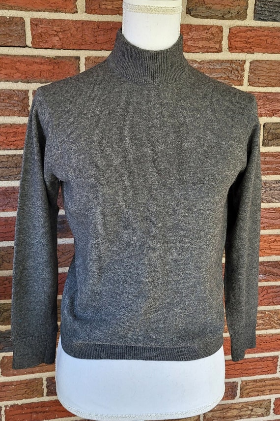 Vintage Ballantyne Cashmere Mock Neck Sweater