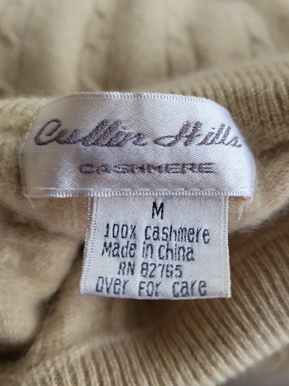 Vintage Cullin Hills Cashmere Mock Neck Sweater - image 5