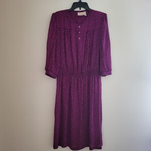chinese dress ladies Carol Dress  Lavender Midi Dress with Reversible Garden Toile Hem