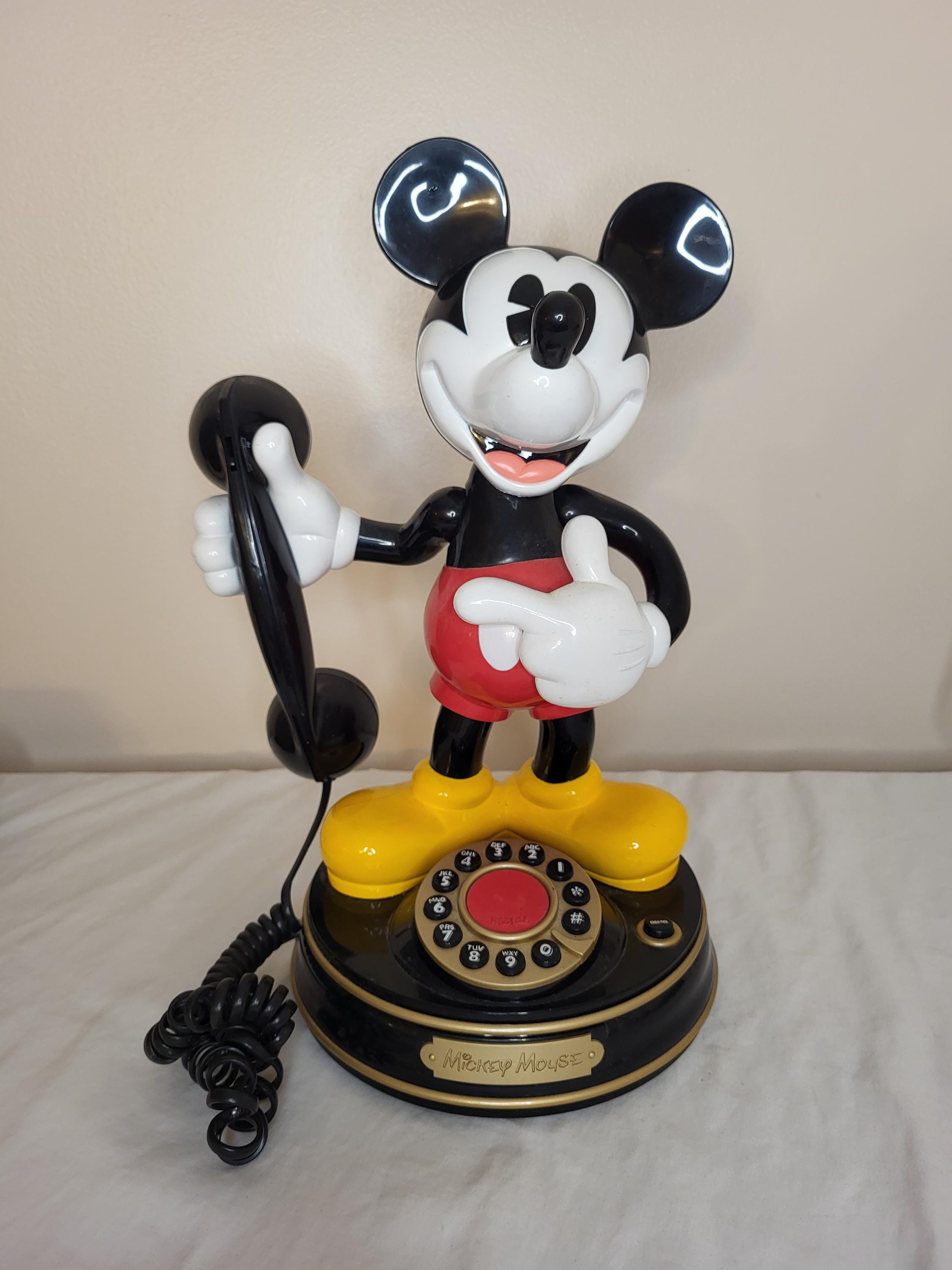 Mickey Mouse ミッキーマウス電話機 Animated Vintage 1997 Disney Mickey Mouse Animated Talking Telephone