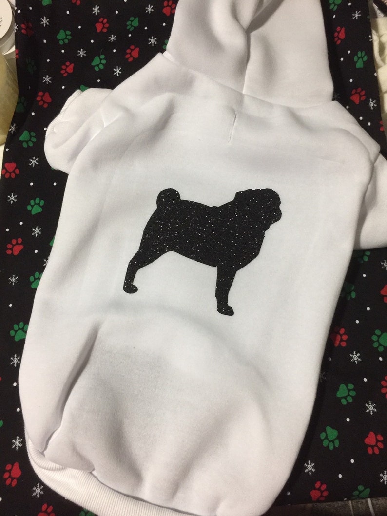 Pug or small dog ready made hoodie