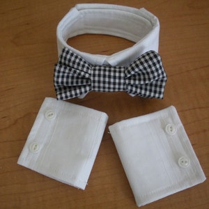Hond Bowtie kraag en manchetten