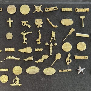 Letterman jacket pins