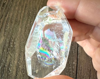 Top Quality Clear Quartz Crystal Free Form with LARGE Rainbows Healing Crystal Crown Chakra Crystal Gift for Girlfriend Spiritual Awakening