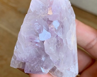 Gorgeous Druzy Quartz Covered Pink Amethyst Free Form  Lavender Purple Crystal  Large Crystal  Meditation  Natural  Gift / Home Decor