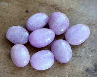 AA Kunzite Tumble Crystal Natural Crystal Heart Crystal Love Crystal Home Decor Pink Crystal Stocking Stuffer Meditation Crystal Gift