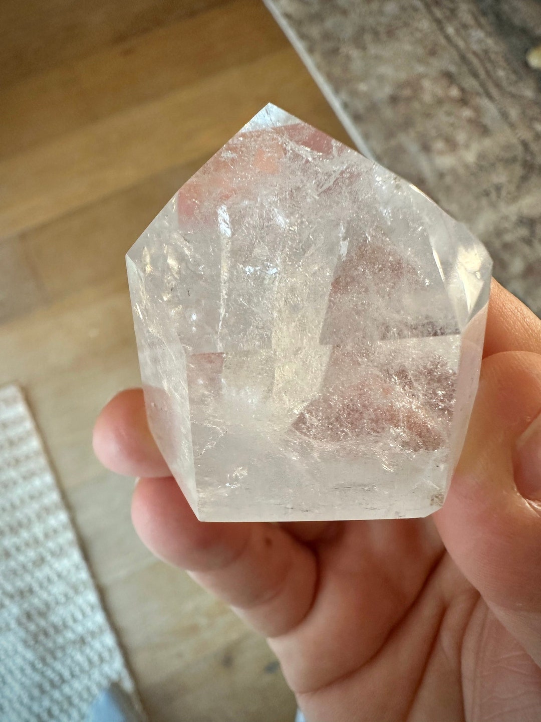 Piramide Di Cristallo Di Quarzo Naturale - 2 Pezzi 90g - Pietre Feng Shui - Foto 13