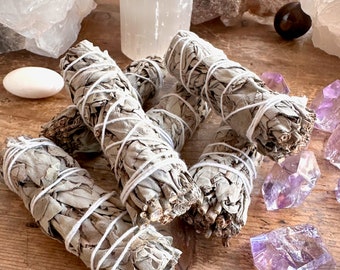 White Sage Smudge Stick Bundle Cleansing Ritual Sacred Sage Smudging Tool for Meditation Sage Bundle for Positive Energy Home Sage Gift