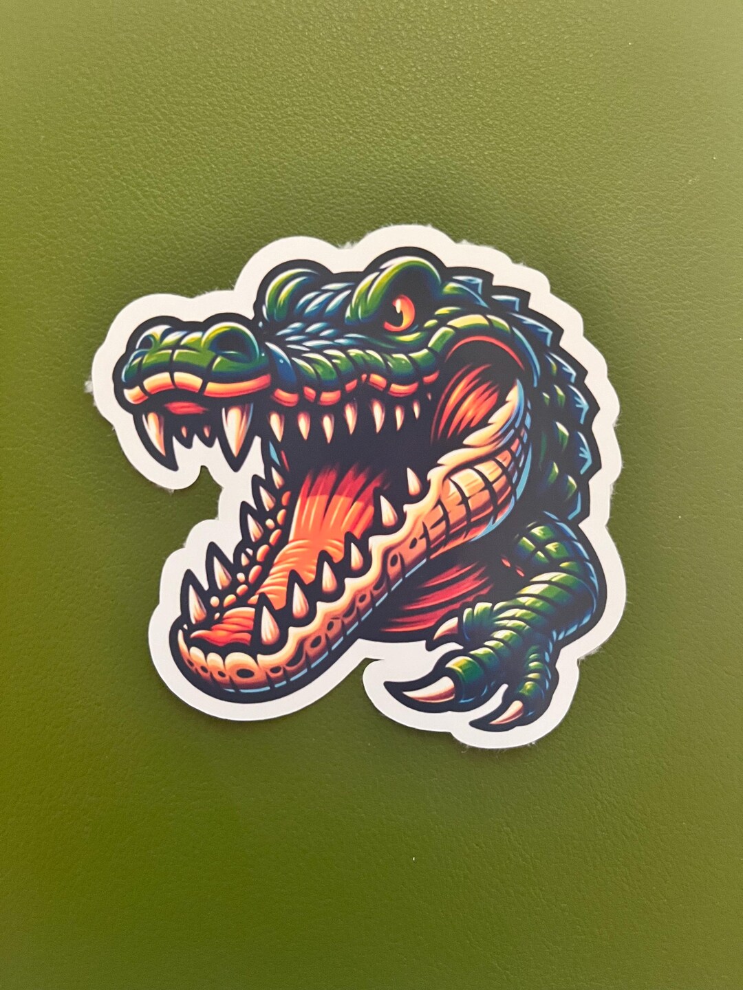 Alligator Sticker / Animal Sticker / Water Bottle / Laptop / Journal - Etsy
