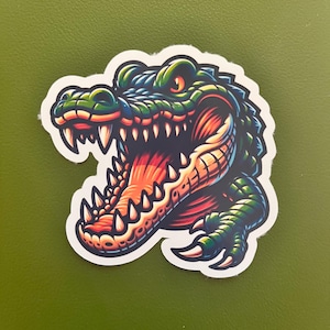 Alligator Sticker / Animal Sticker / Water bottle / Laptop / Journal