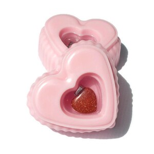 Heart Soap with Jewelry Surprise Inside Pink Heart Scented in Cherry Almond with Necklace image 4