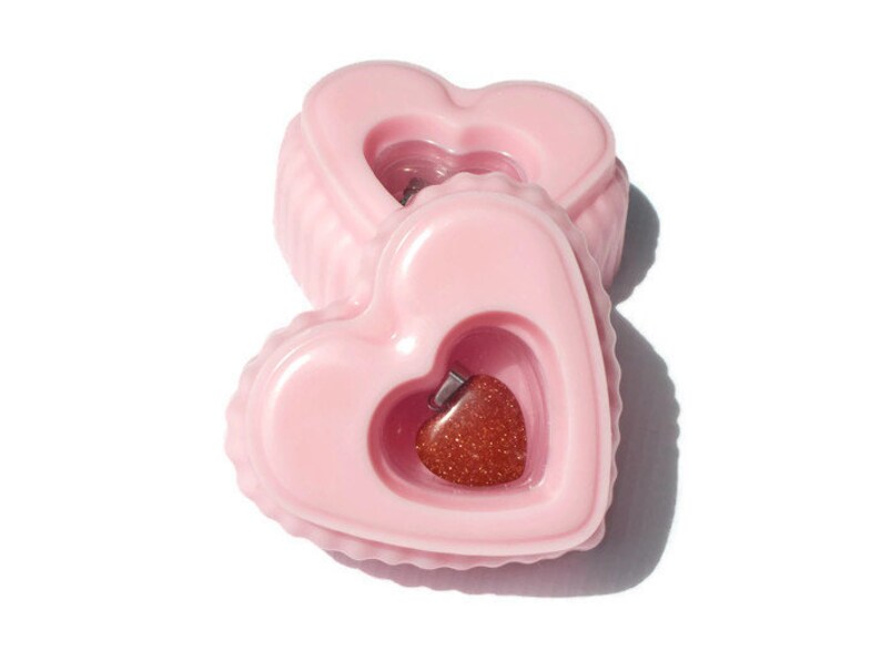 Heart Soap with Jewelry Surprise Inside Pink Heart Scented in Cherry Almond with Necklace image 4