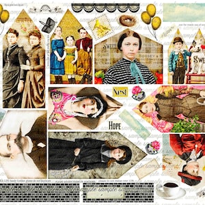 Feuille de collage ART TEA LIFE Home Sweet Home, étiquettes-cadeaux, carnet d'invitations, album photo vintage, cartes de découpage, maisons de chien, nid d'abeilles, oiseau