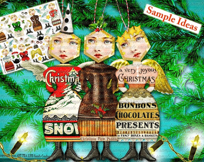 ART TEA LIFE Doll Printable Kit Artful Gathering Workshop Angel ...