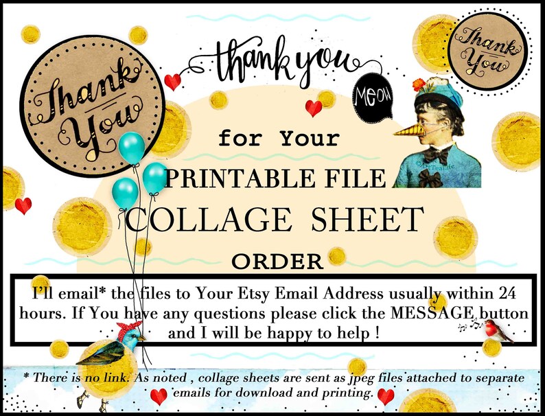 ART TEA LIFE Don't Forget Paper Doll Collage Sheet printable scrapbooking journal crafts cards print and clip image 2