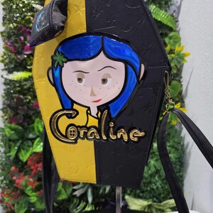 Coraline coffin-style backpack and handbag image 8