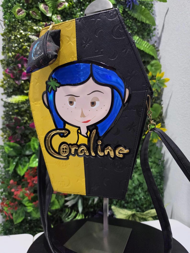 Coraline coffin-style backpack and handbag image 8
