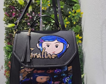 Coraline backpack and bag