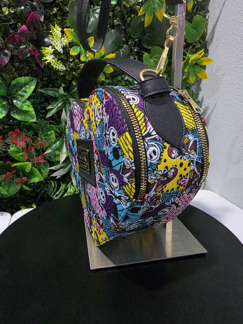 Jack and Sally axelväska med hjärtmönster bild 5
