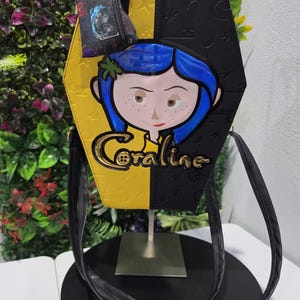Coraline coffin-style backpack and handbag image 7