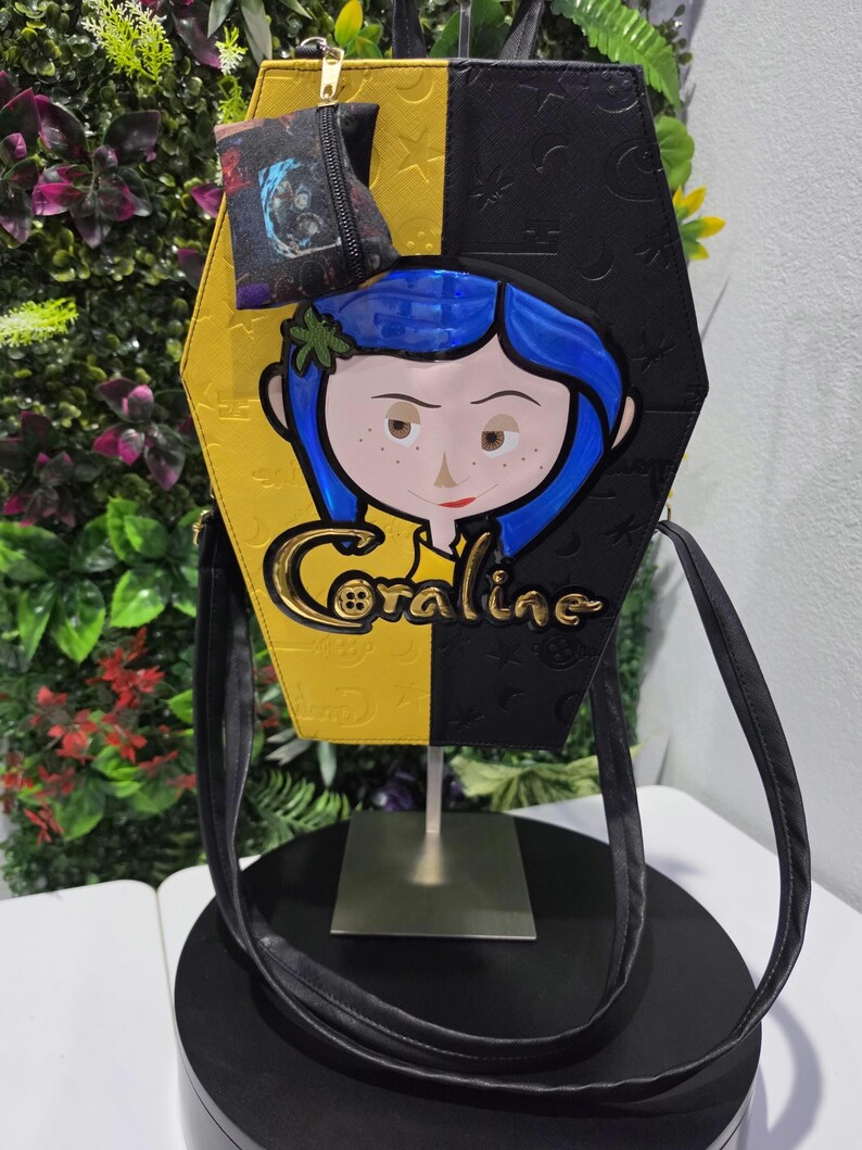 Coraline coffin-style backpack and handbag image 7