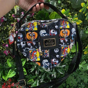 Jack and Sally heart-design crossbody bag image 8
