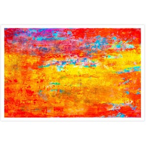 POSTKARTE I Gemälde von Jörg Feiertag | Fotografie I Foto I blau l orange l gelb l rot | Malerei | Kunst I Grußkarte I 15x10cm I Geschenk