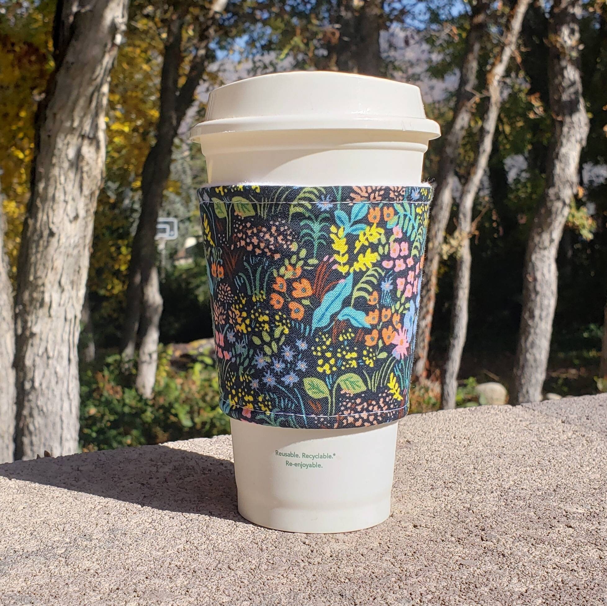 Download Hot Or Iced Reusable Coffee Cozy Cup Sleeve Coffee Sleeve Etsy