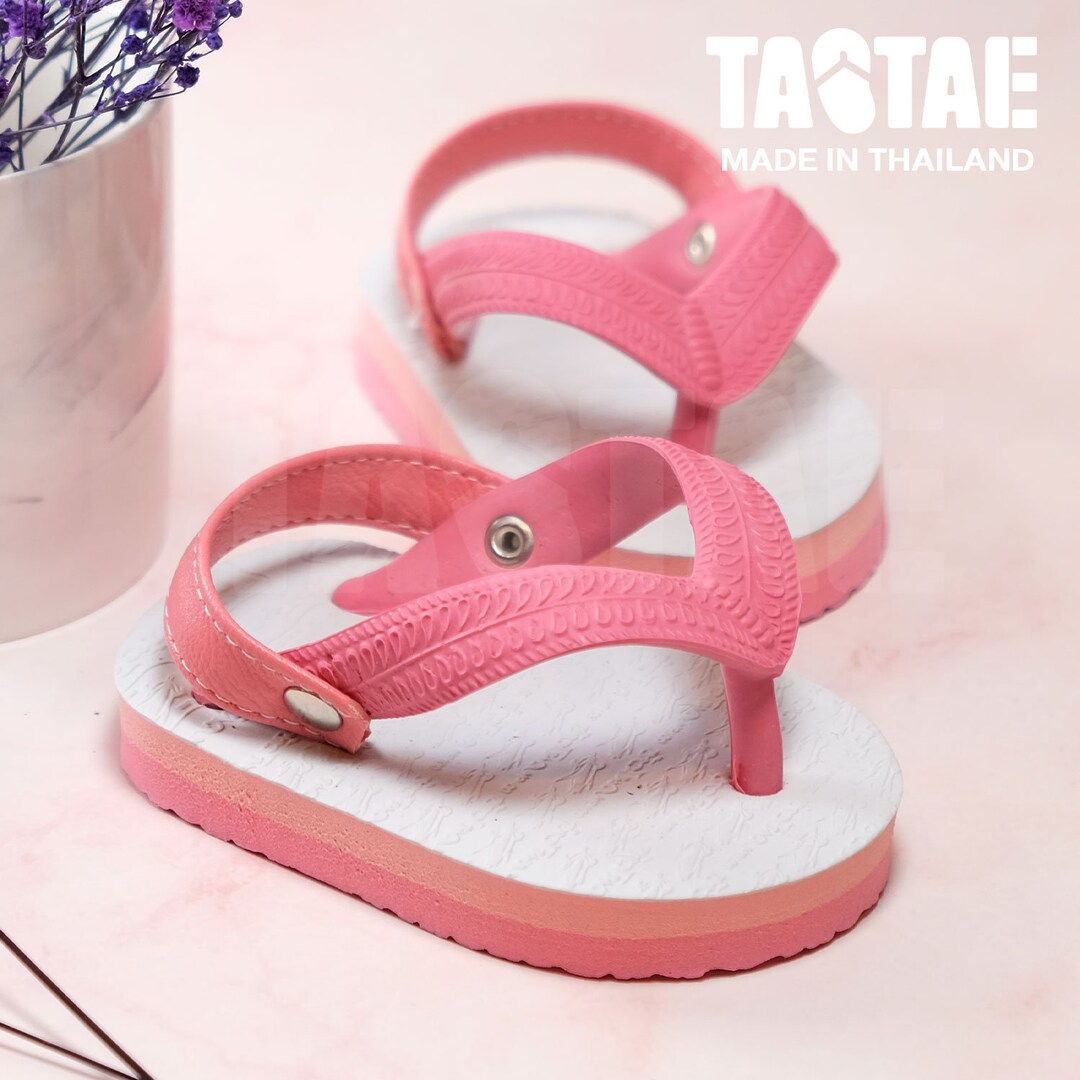 Baby Pink Floral - Sustainably Made Flip-Flops main image 1