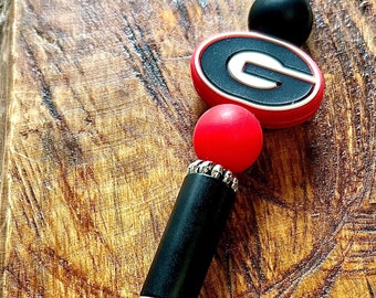 Georgia Bulldogs Beaded Pen