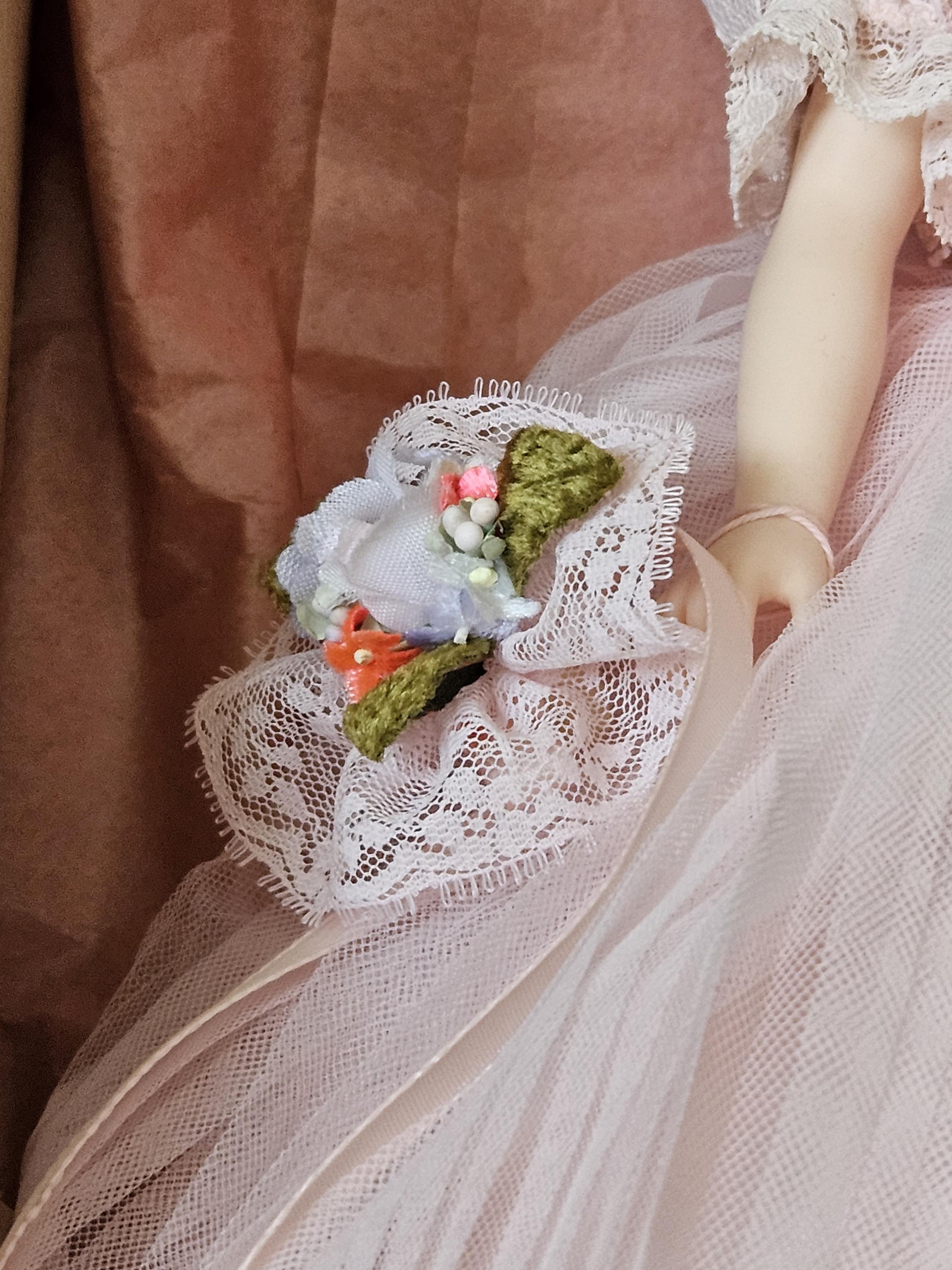 再お値下げ　マダムアレクサンダー　Elise Madame Alexander Doll 1685 Elise Bridesmaid Vintage USA Hat and