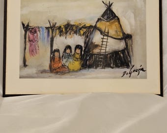 Vintage Ted DeGrazia Mini Kunstdruck