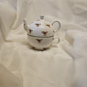 Juego de té para una persona Dot Rose
