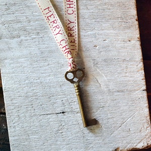 Antique Christmas Key - Santas Magic Key - Skeleton Key Christmas Ornament