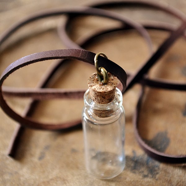 Mini Bottle Necklace Etsy