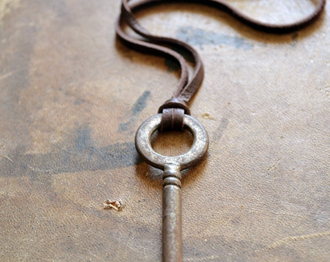 Mens Skeleton Key Necklace Antique Key Necklace Steampunk Etsy