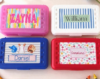 Personalized Pencil Box: Durable Plastic, Back-to-School Gift