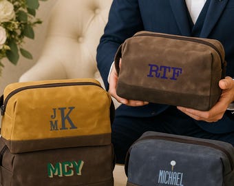 Personalized Groomsmen Dopp Set