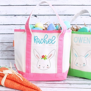 Monogrammed Easter Tote Basket for Boys and Girls