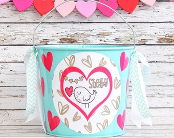 Personalized Valentine's Day Gift | Personalized Bucket | Gift for Kids