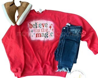 Bleached Believe In The Magic Retro Christmas Sweatshirt