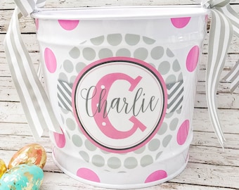 Personalized girls gift basket | toy storage | room organization