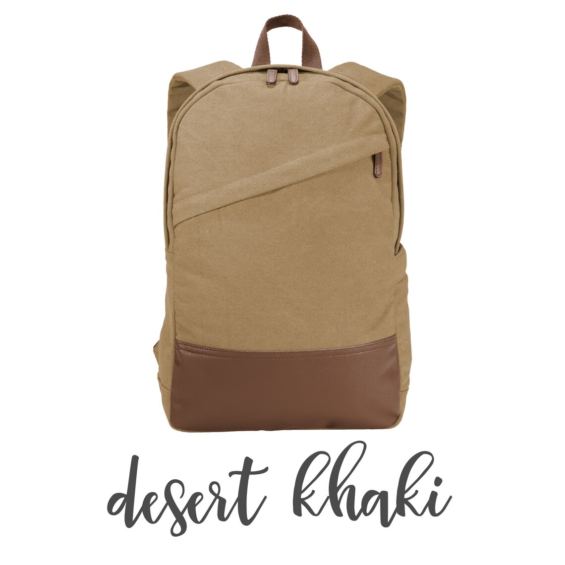 Personalized Vintage Inspired Cotton Canvas Backpack Etsy