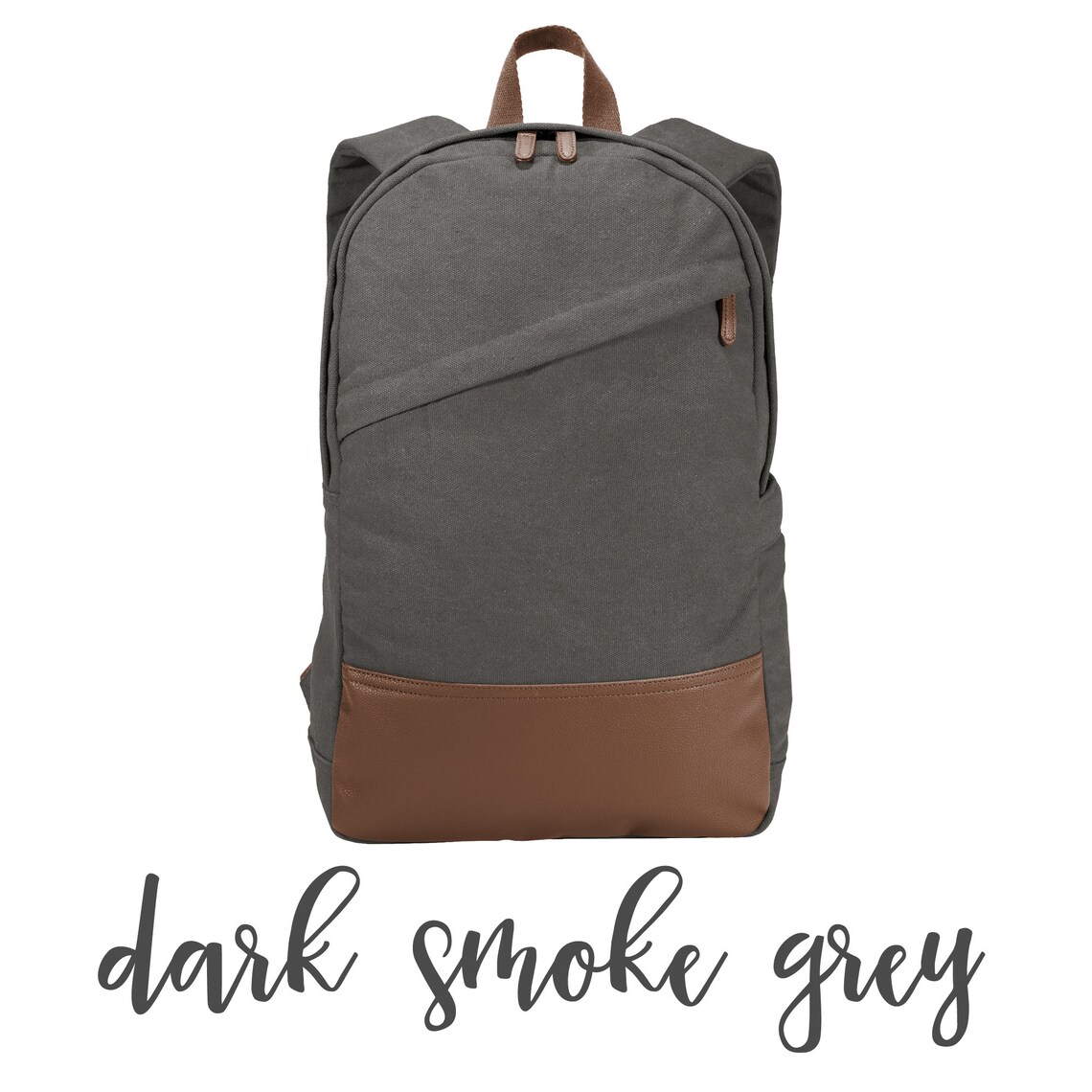 Personalized Vintage Inspired Cotton Canvas Backpack Etsy