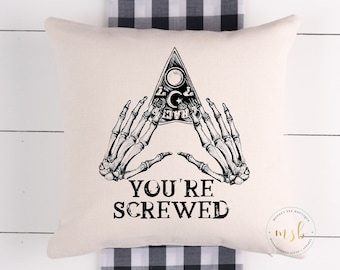 Halloween Decorative Pillow Cover, Ouija Board Pillow Cover