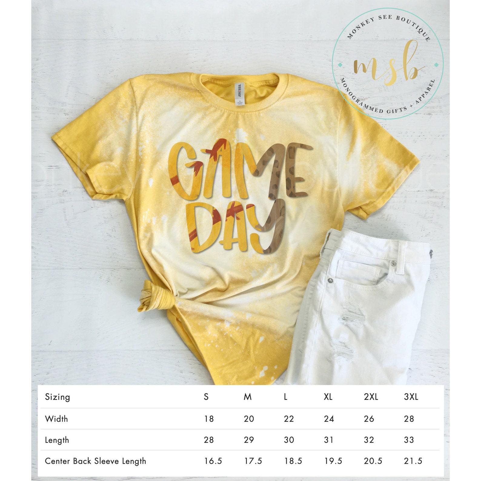 mustard bleached shirt