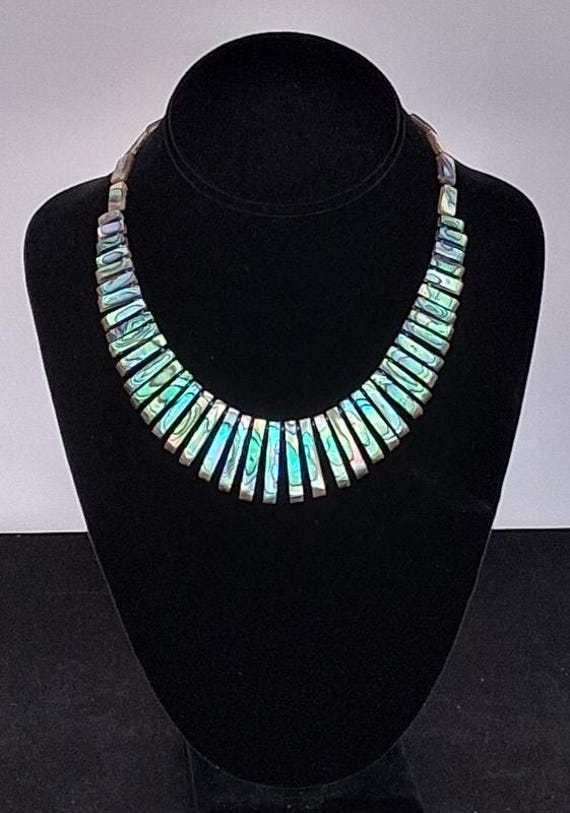 Abalone Necklace, bracelet and earrings